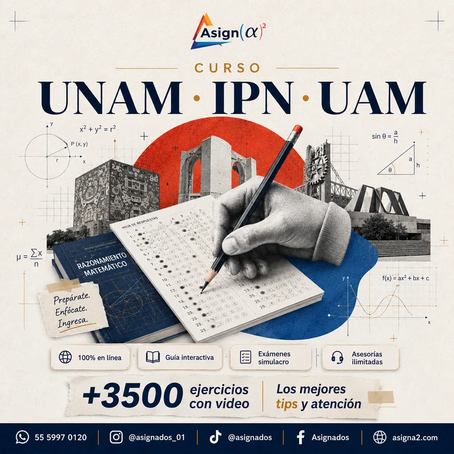 Curso para tres universidades: UNAM, IPN y UAM