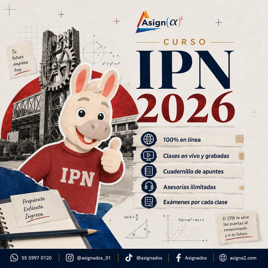 Curso IPN 2026: preparación para el examen de admisión