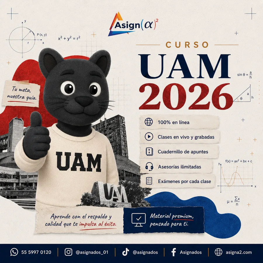 Curso UAM 2026: preparación para el examen de admisión